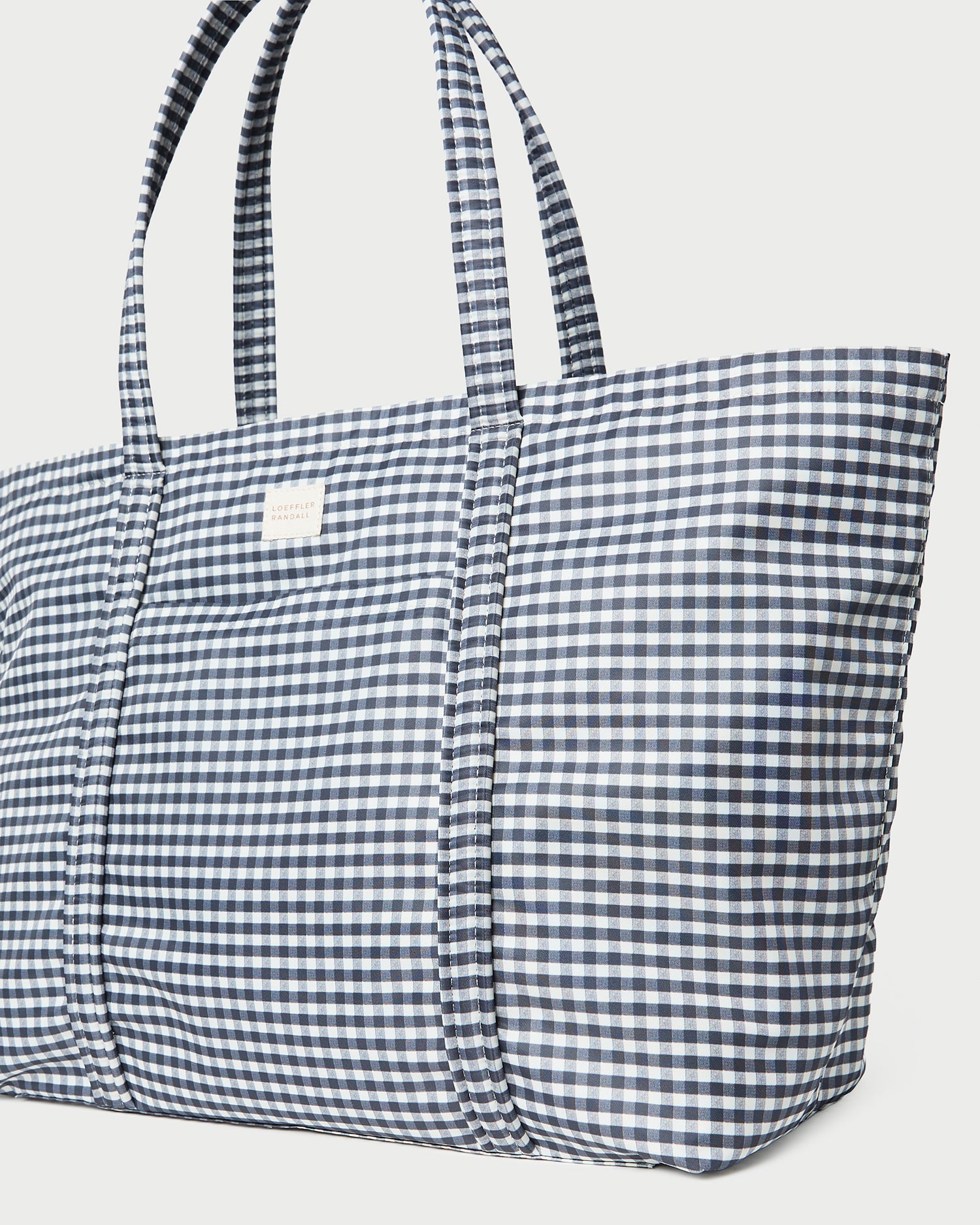 Dina Black/White Gingham Travel Tote | Loeffler Randall Women