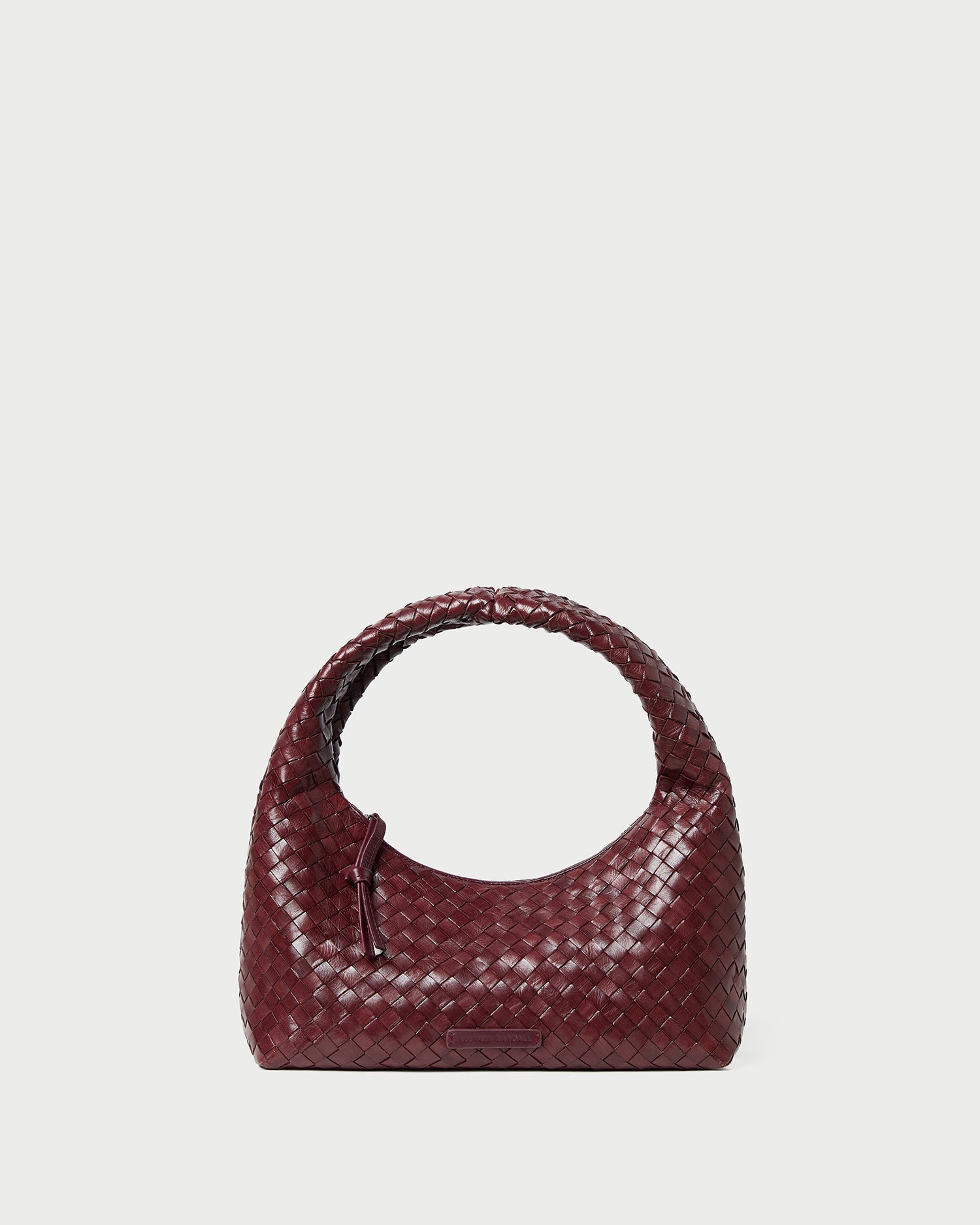 Mercer Maroon Woven Shoulder Bag | Loeffler Randall Women