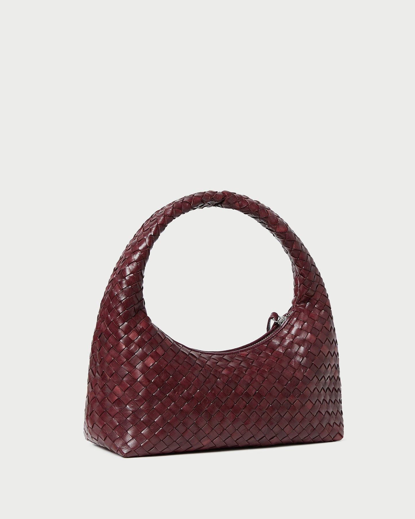 Mercer Maroon Woven Shoulder Bag | Loeffler Randall Women