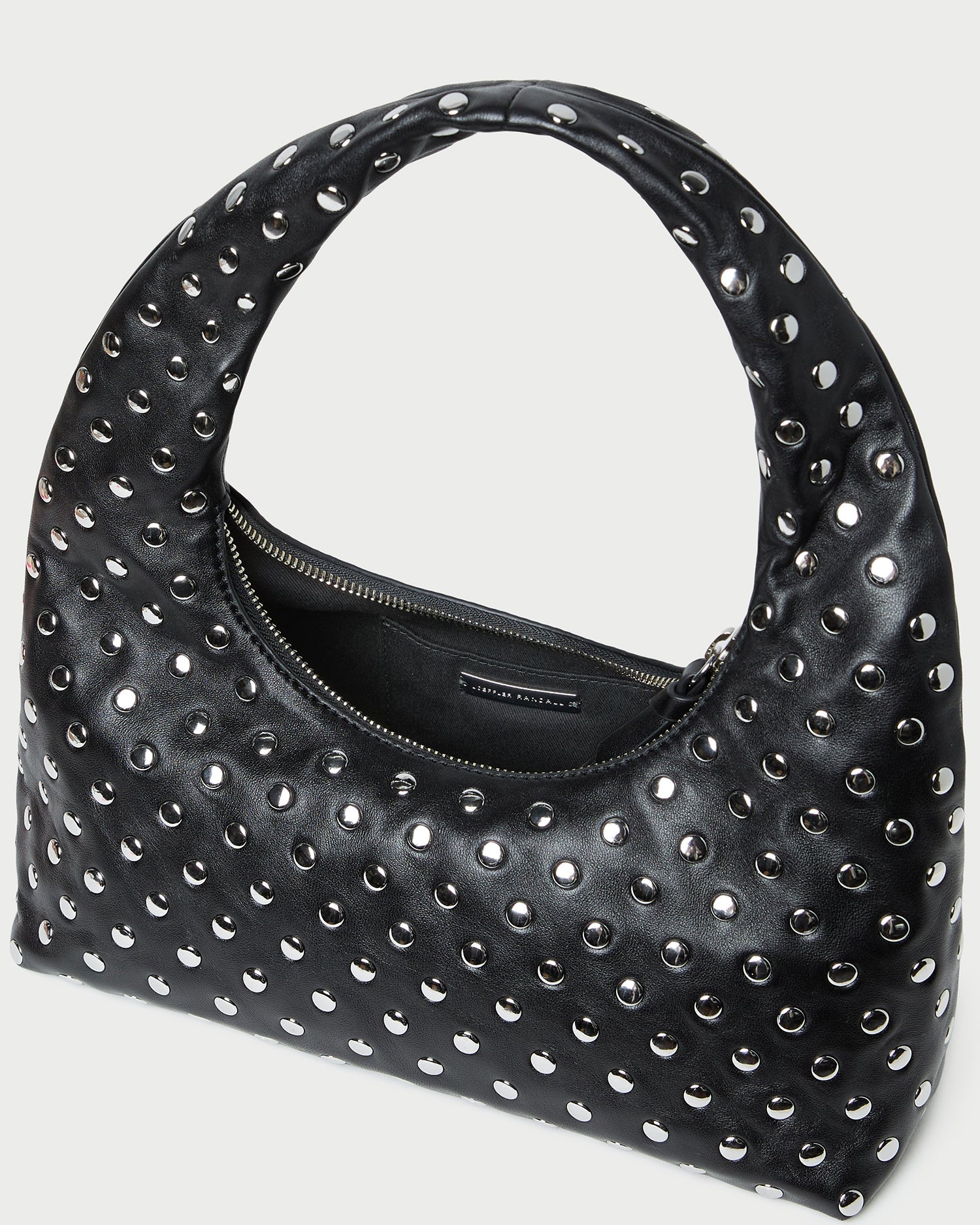 Mercer Black/Silver Leather Shoulder Bag | Loeffler Randall Women
