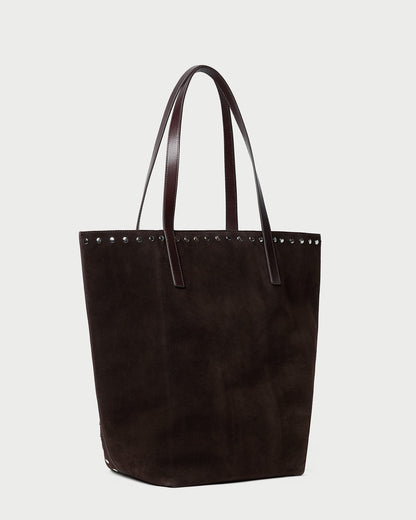Walker Brown/Silver Suede Tote | Loeffler Randall Women