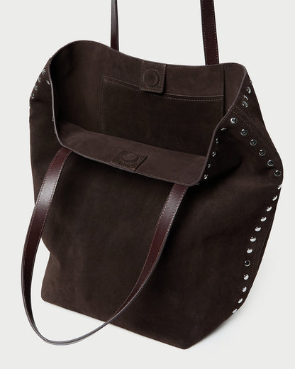 Walker Brown/Silver Suede Tote | Loeffler Randall Women