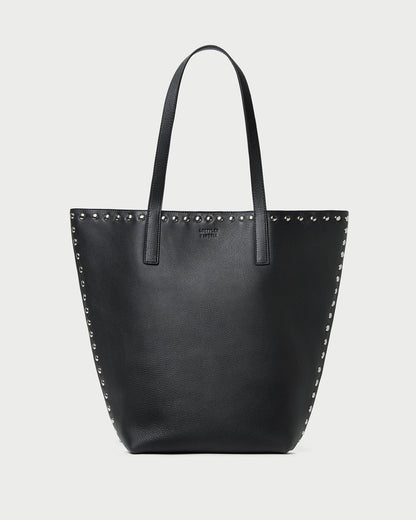 Walker Black/Silver Leather Tote | Loeffler Randall Women