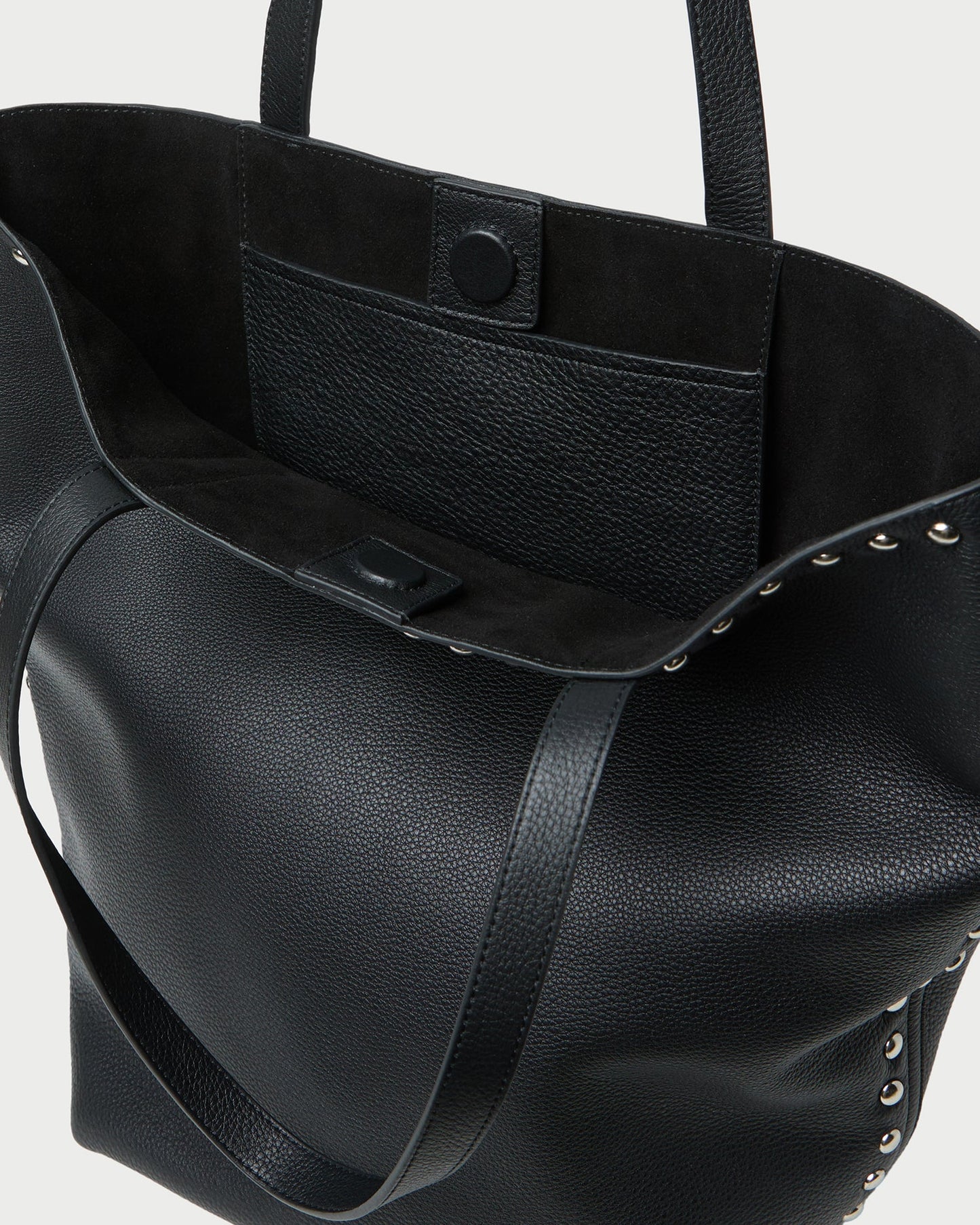 Walker Black/Silver Leather Tote | Loeffler Randall Women