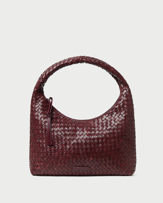 Willow Maroon Woven Hobo Bag | Loeffler Randall Women