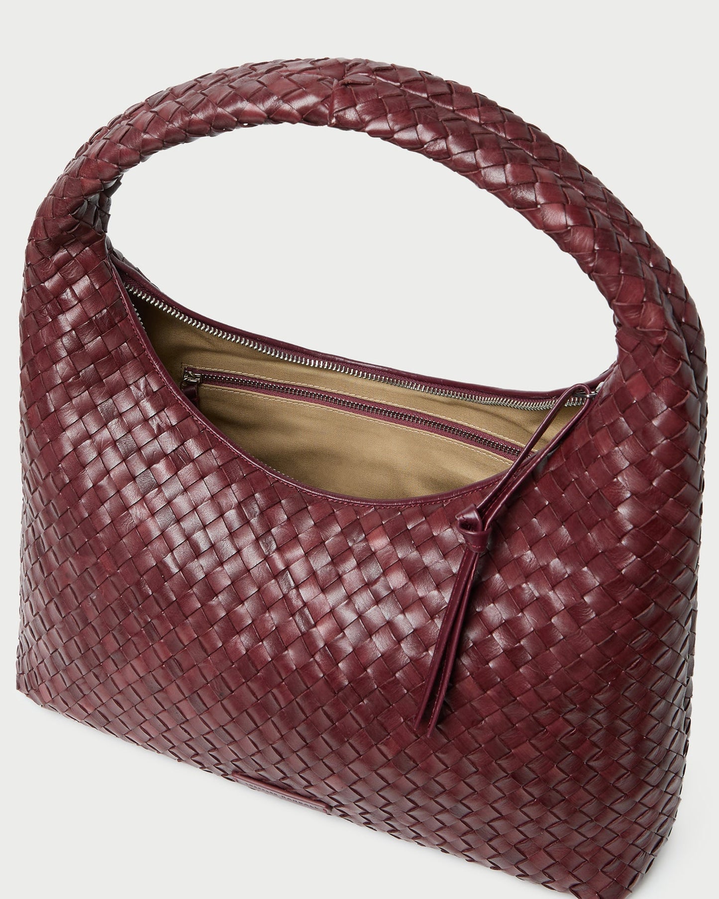 Willow Maroon Woven Hobo Bag | Loeffler Randall Women