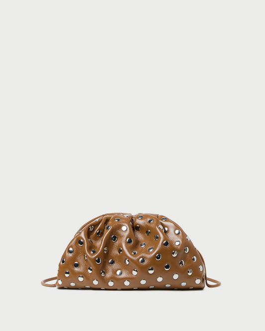 Bailey Safari/Silver Leather Dome Clutch | Loeffler Randall Women
