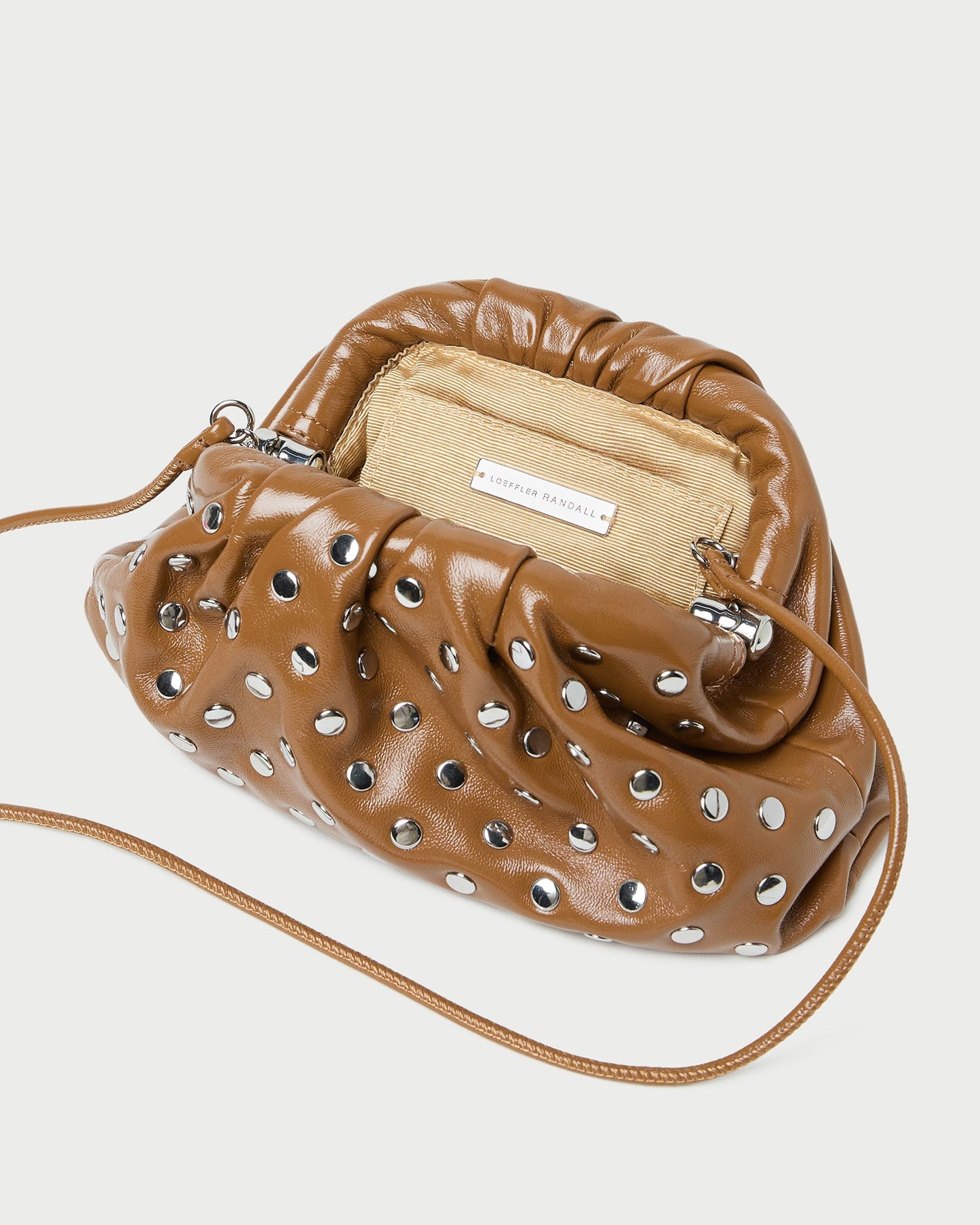 Bailey Safari/Silver Leather Dome Clutch | Loeffler Randall Women