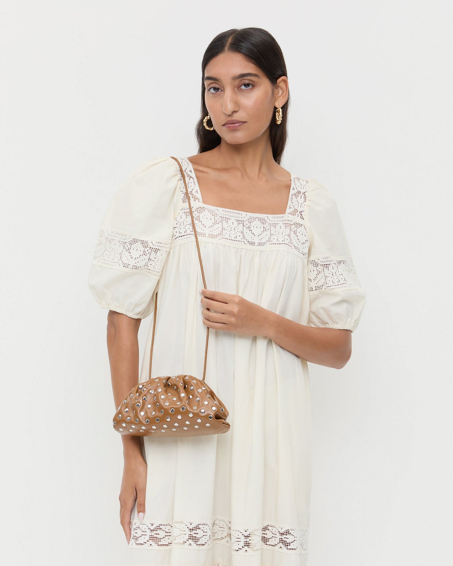 Bailey Safari/Silver Leather Dome Clutch | Loeffler Randall Women