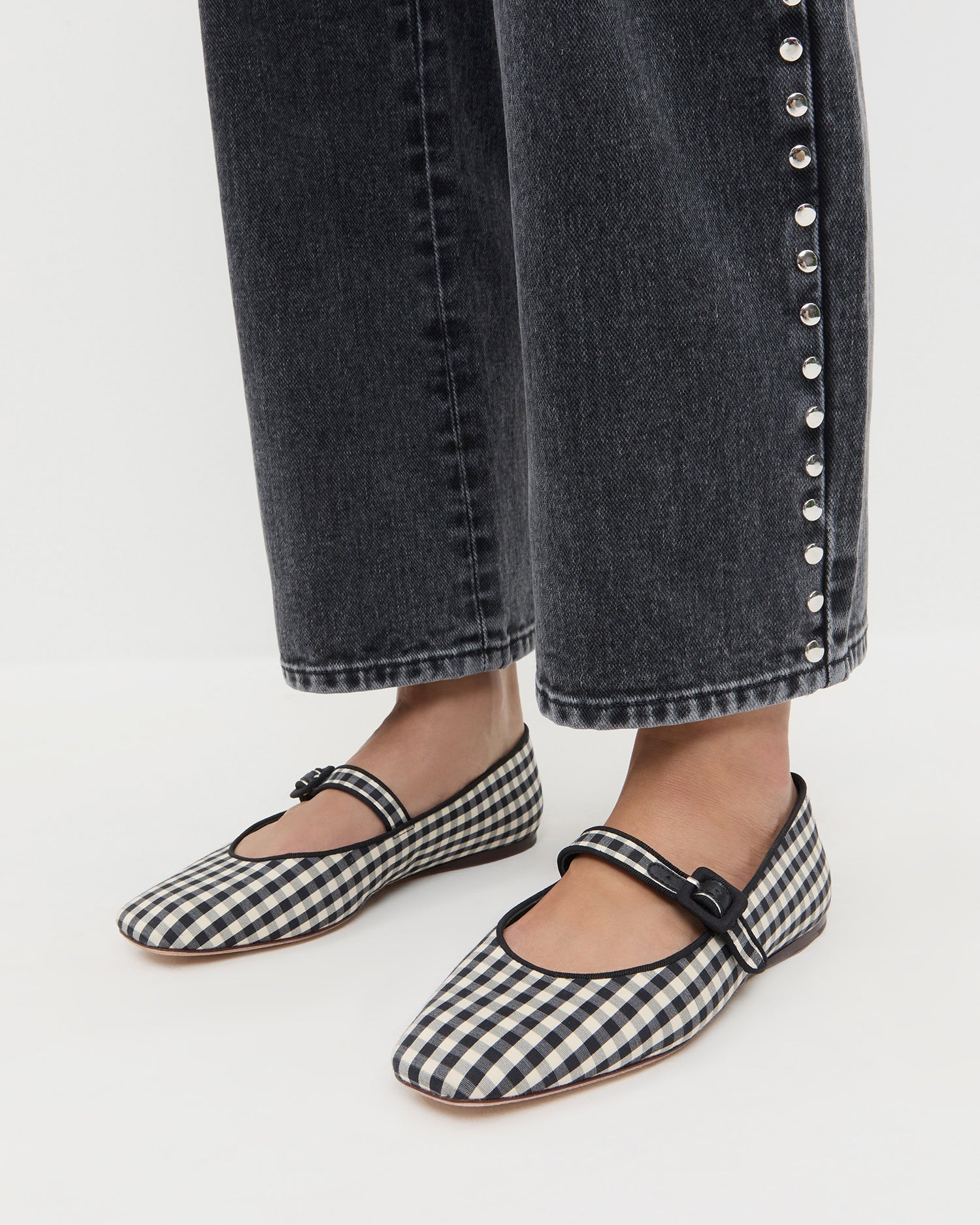 Ginger Black/White Gingham Mary Jane | Loeffler Randall Women