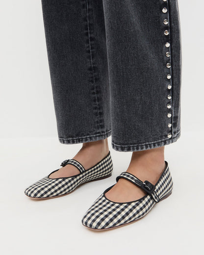 Ginger Black/White Gingham Mary Jane | Loeffler Randall Women