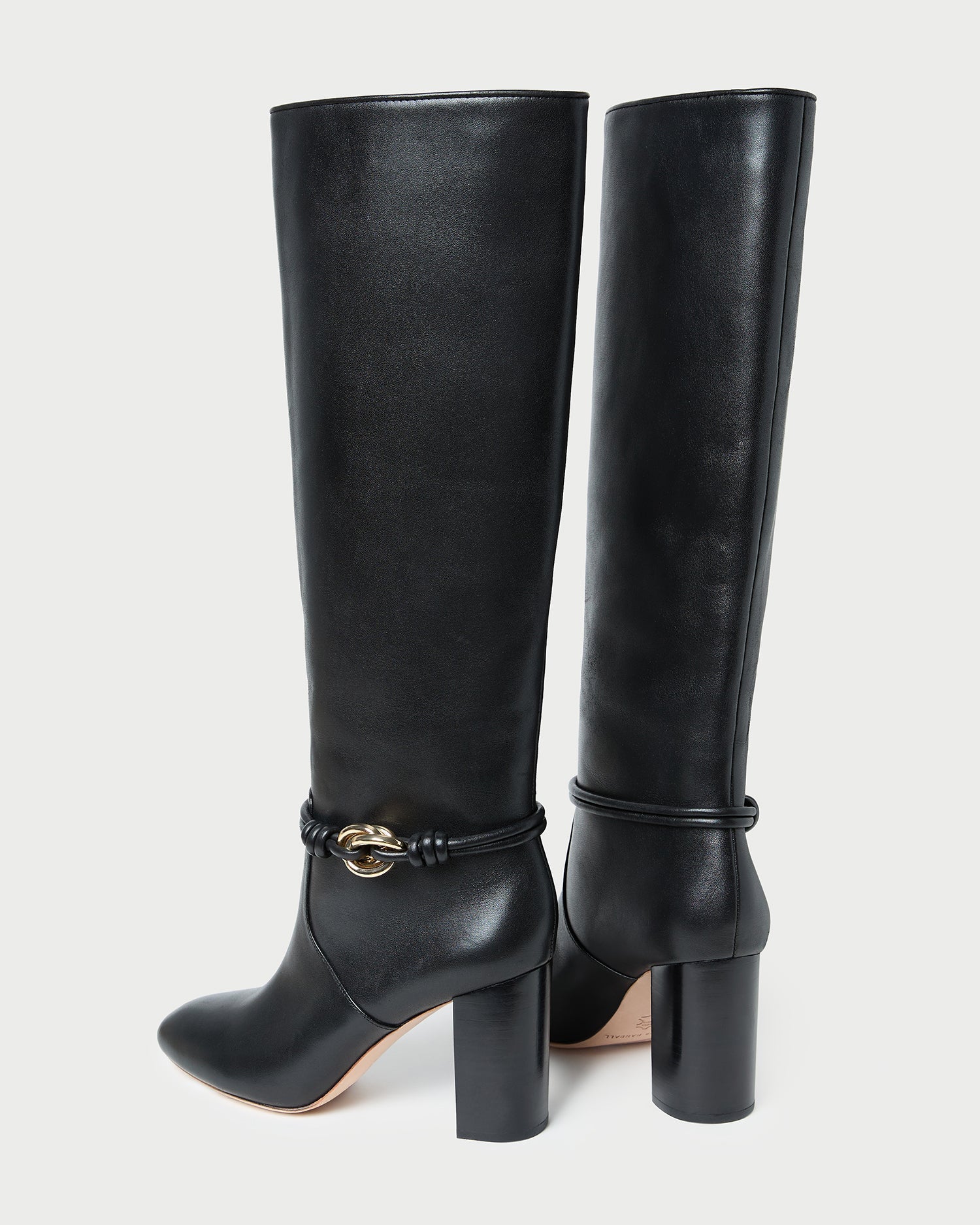 Goldy Black/Gold Leather Tall Boot | Loeffler Randall Women