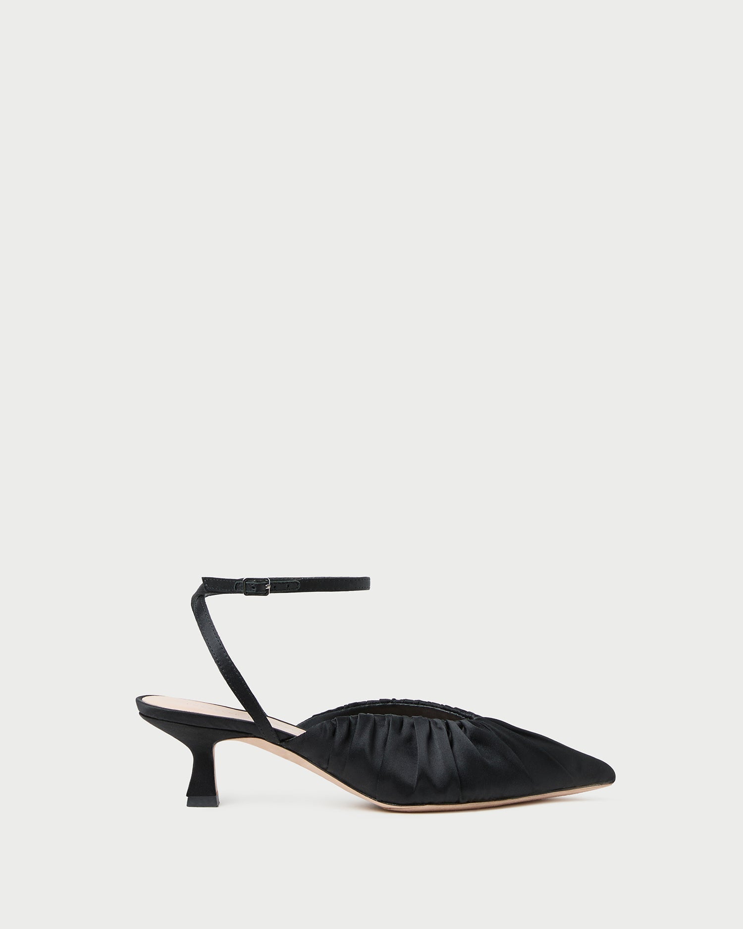Rio Black Satin Kitten Heel | Loeffler Randall Women