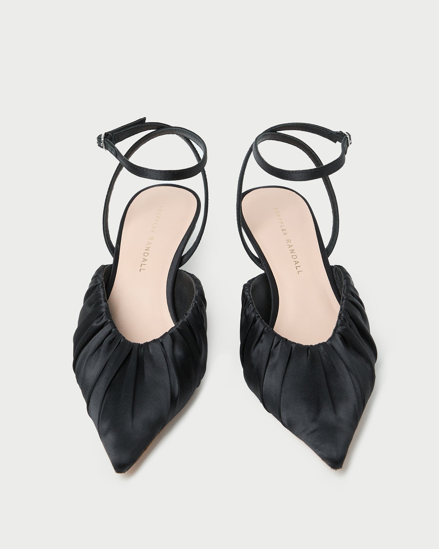 Rio Black Satin Kitten Heel | Loeffler Randall Women