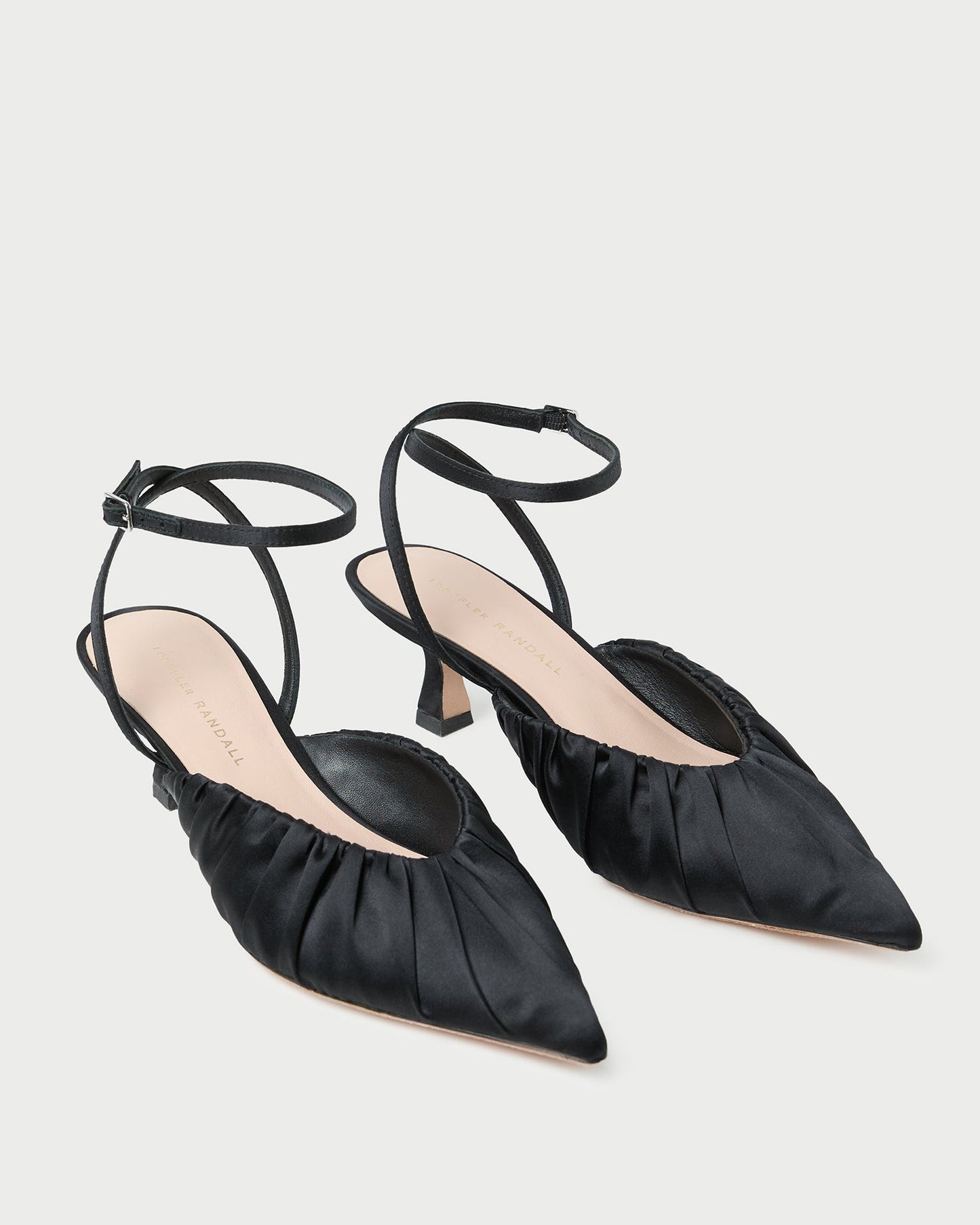 Rio Black Satin Kitten Heel | Loeffler Randall Women