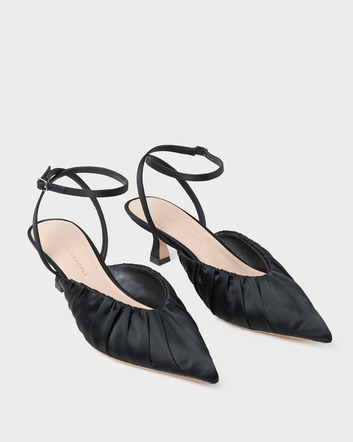 Rio Black Satin Kitten Heel | Loeffler Randall Women