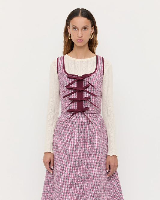 Callista Tie-Front Vest | Loeffler Randall Women