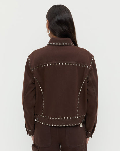 Elijah Studded Denim Jacket | Loeffler Randall Women