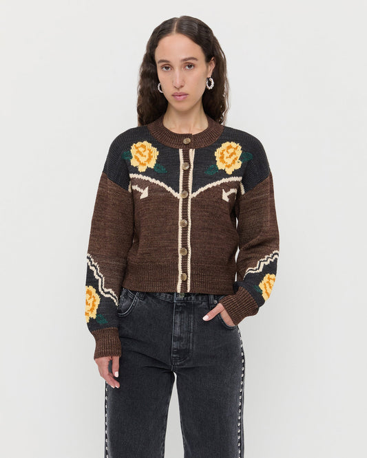 Linda Intarsia Cardigan | Loeffler Randall Women
