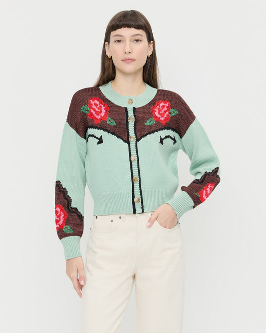 Linda Intarsia Cardigan | Loeffler Randall Women