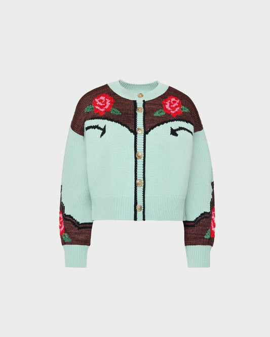 Linda Intarsia Cardigan | Loeffler Randall Women