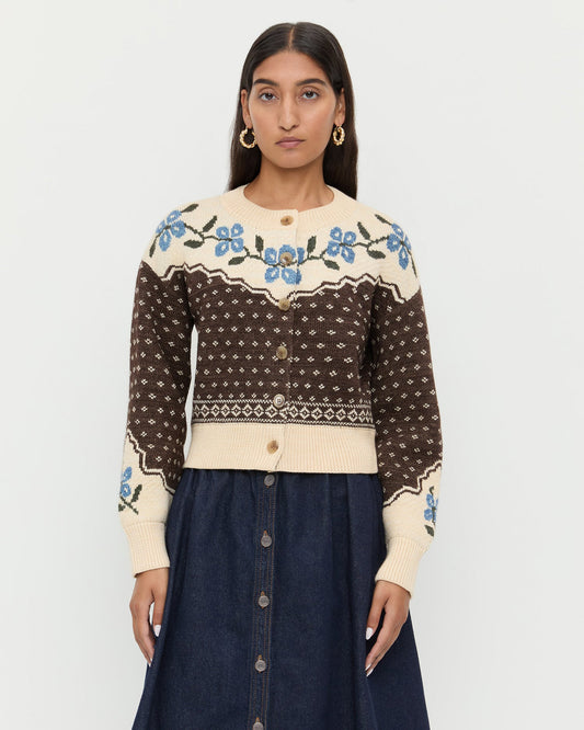 Idris Intarsia Cardigan | Loeffler Randall Women