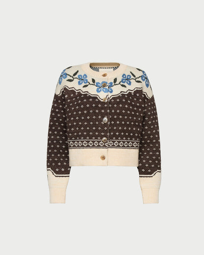 Idris Intarsia Cardigan | Loeffler Randall Women