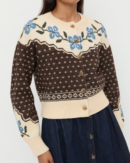 Idris Intarsia Cardigan | Loeffler Randall Women
