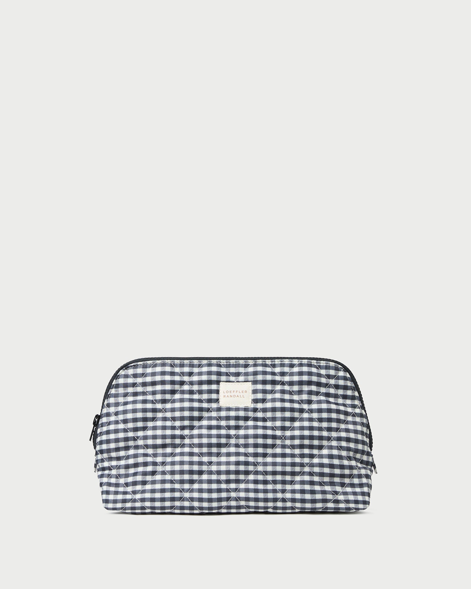 Frances Black/White Gingham Cosmetic Pouch | Loeffler Randall Women