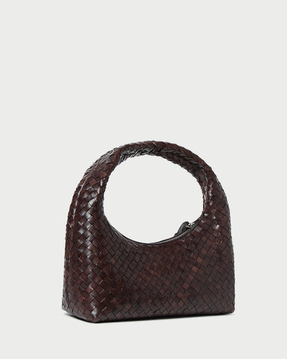 Mercer Chocolate Woven Shoulder Bag | Loeffler Randall Women