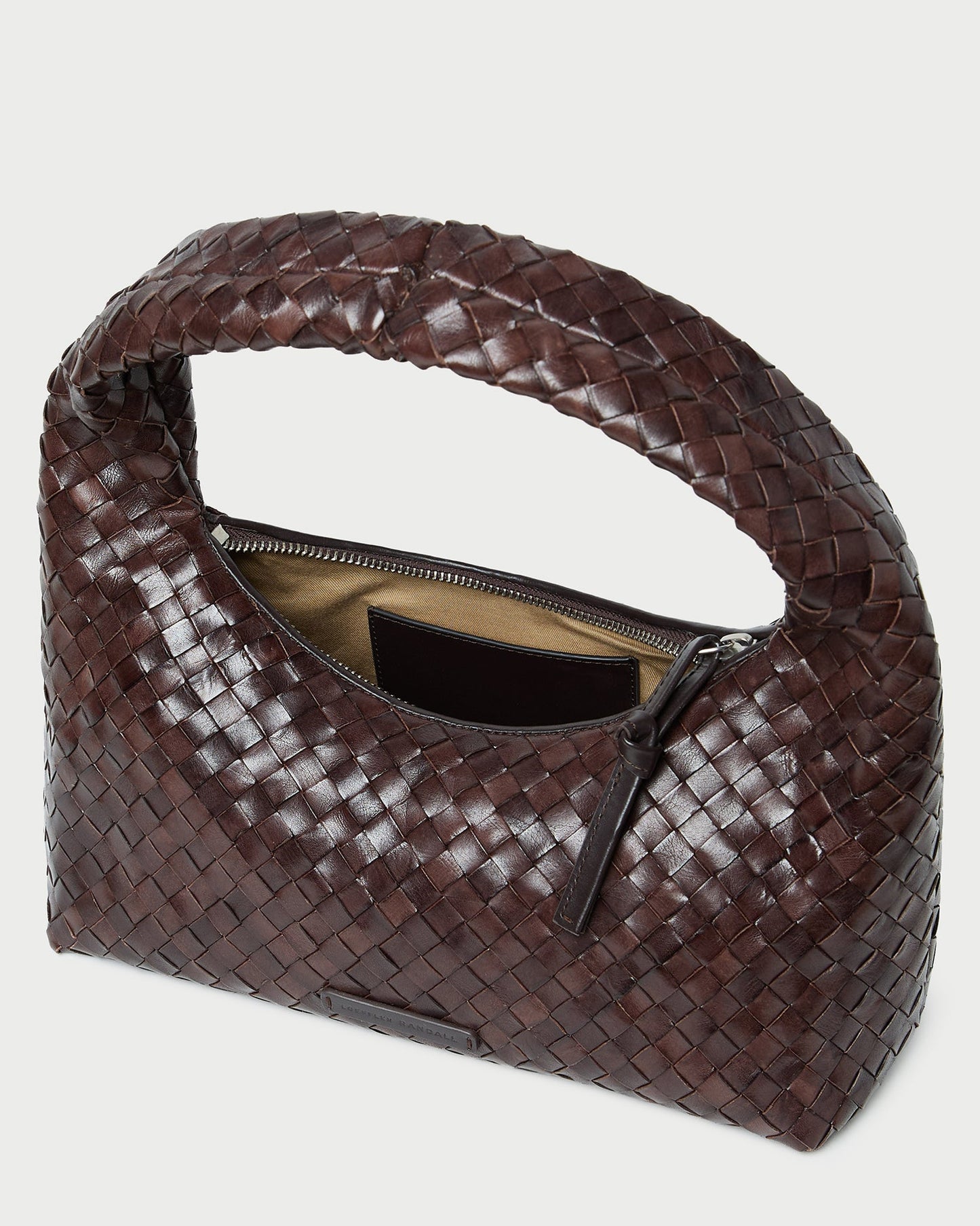 Mercer Chocolate Woven Shoulder Bag | Loeffler Randall Women