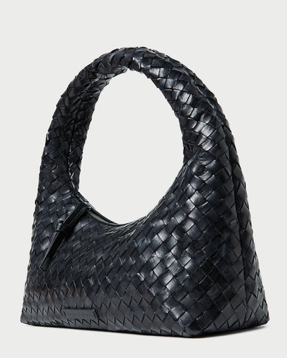 Mercer Black Woven Shoulder Bag | Loeffler Randall Women