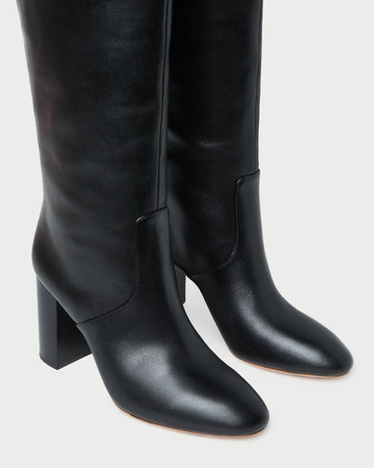 Goldy Black Wide-Calf Boot | Loeffler Randall Women