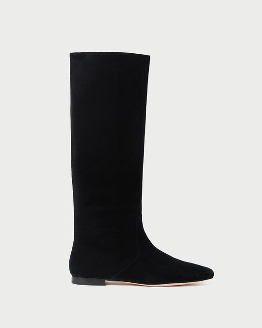 Lillian Black Suede Tall Boot | Loeffler Randall Women