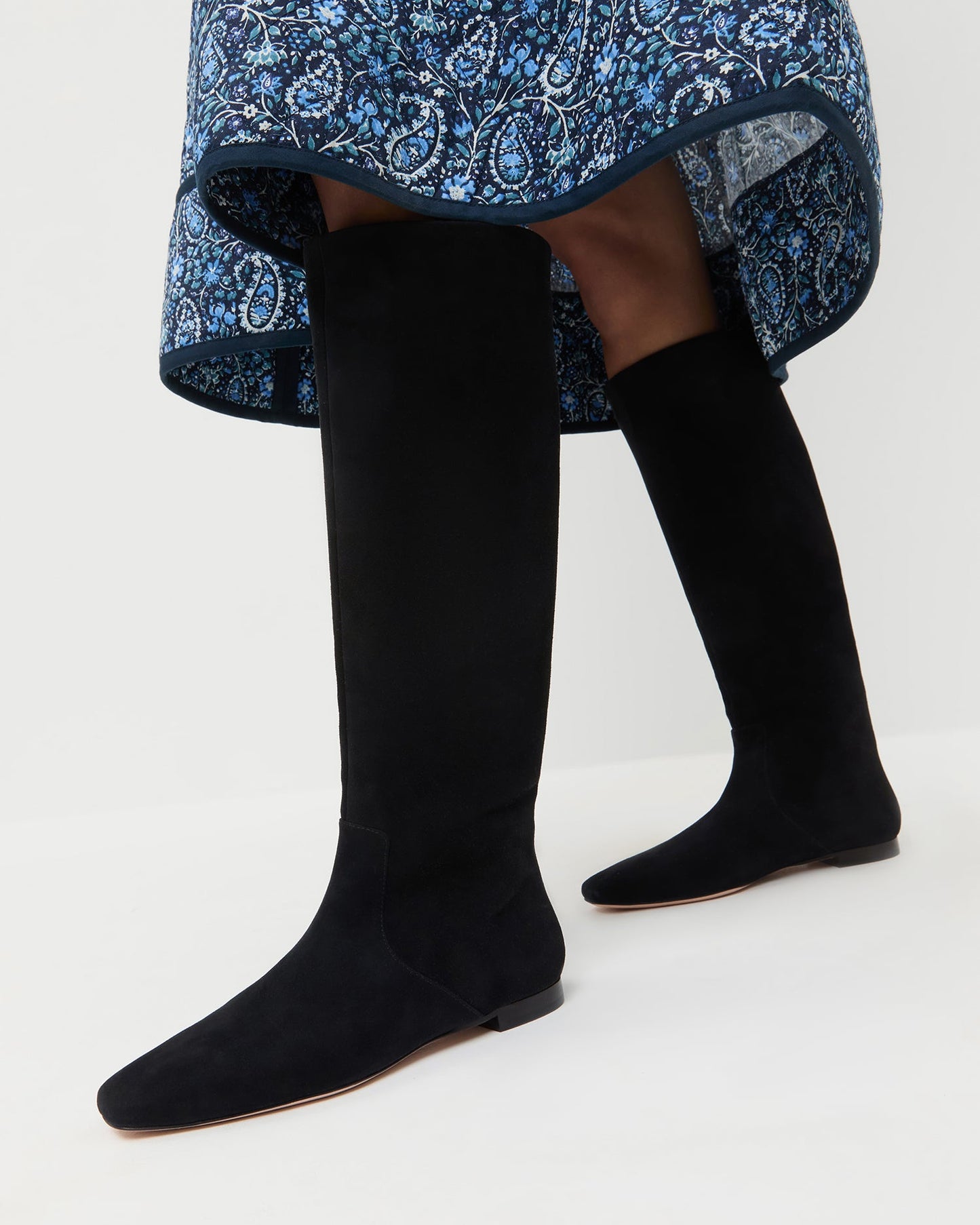 Lillian Black Suede Tall Boot | Loeffler Randall Women