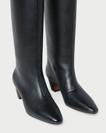 Marley Black Leather Tall Boot | Loeffler Randall Women