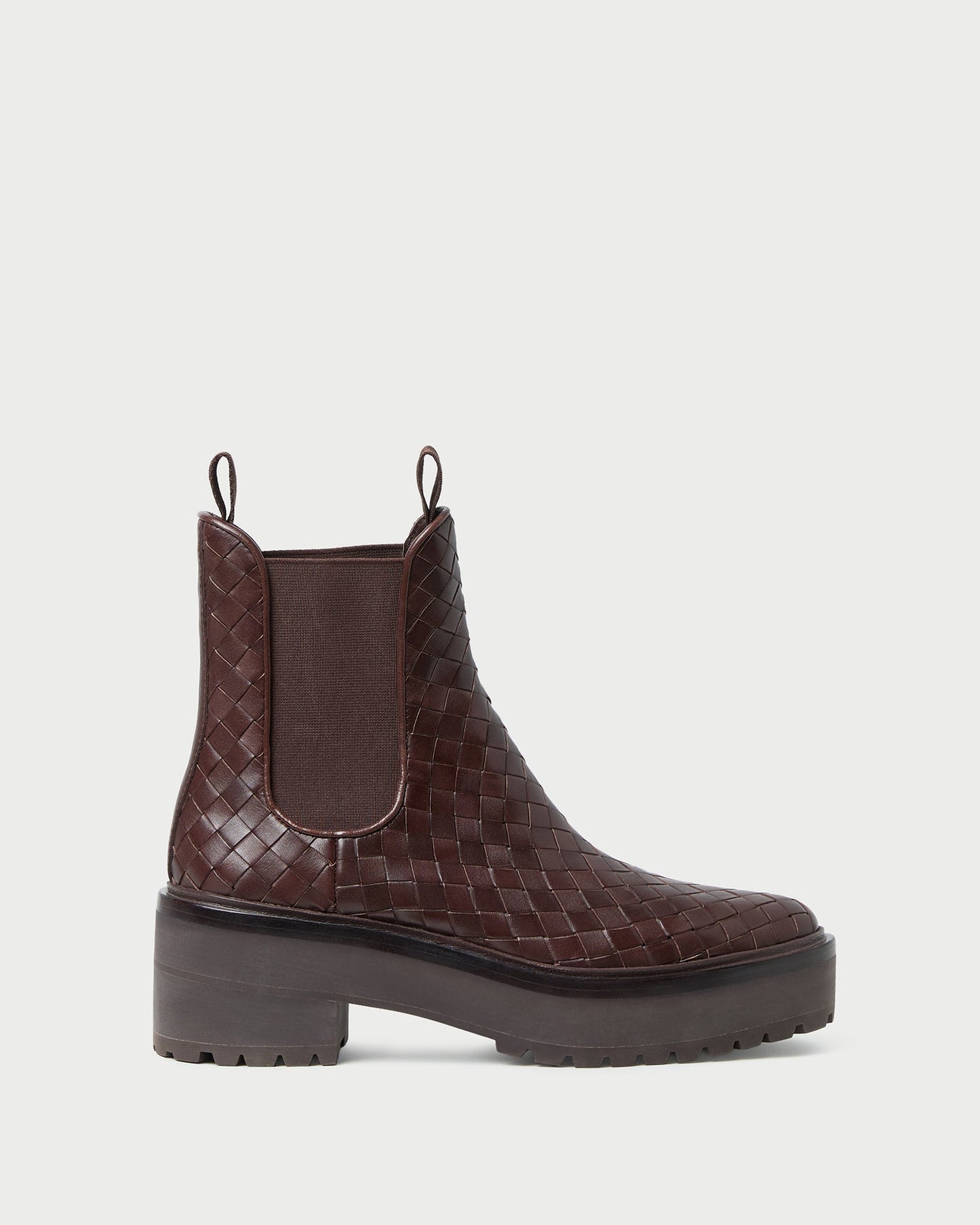 Reggie Espresso Woven Chelsea Boot | Loeffler Randall Women