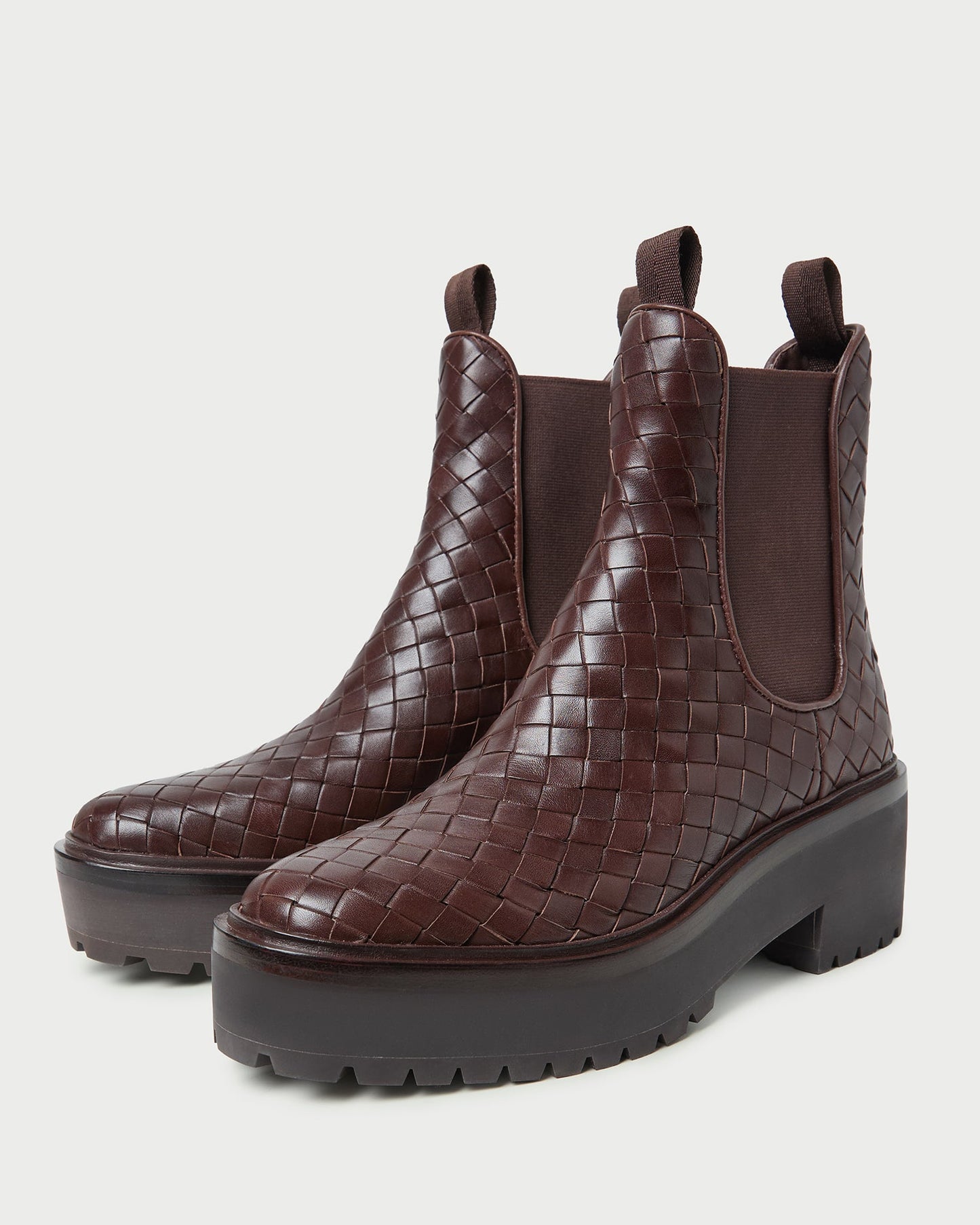 Reggie Espresso Woven Chelsea Boot | Loeffler Randall Women