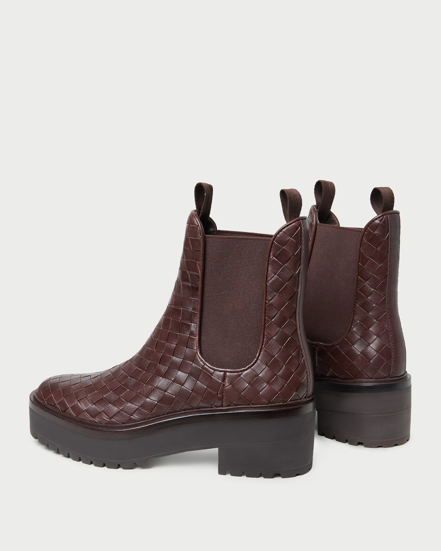 Reggie Espresso Woven Chelsea Boot | Loeffler Randall Women