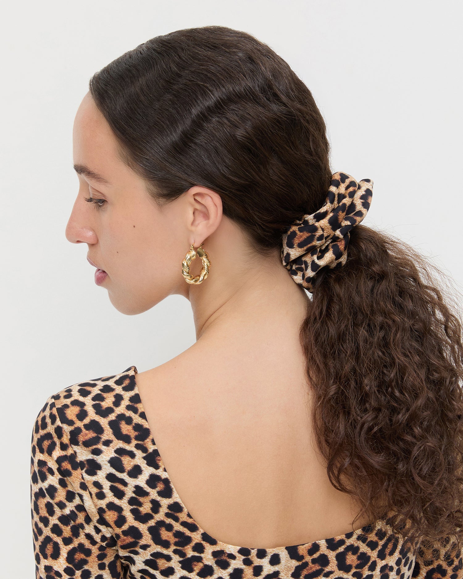 Astrid Leopard Jersey Scrunchie | Loeffler Randall Women