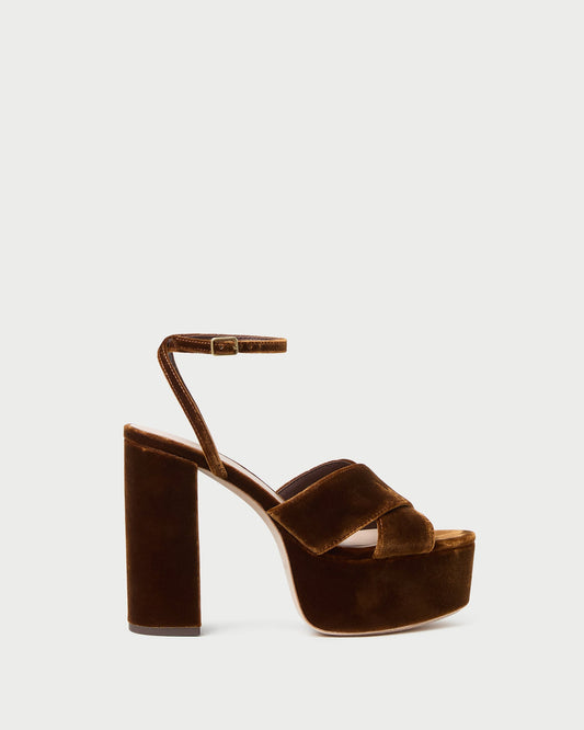 Loretta Brown Velvet Platform Sandal | Loeffler Randall Women
