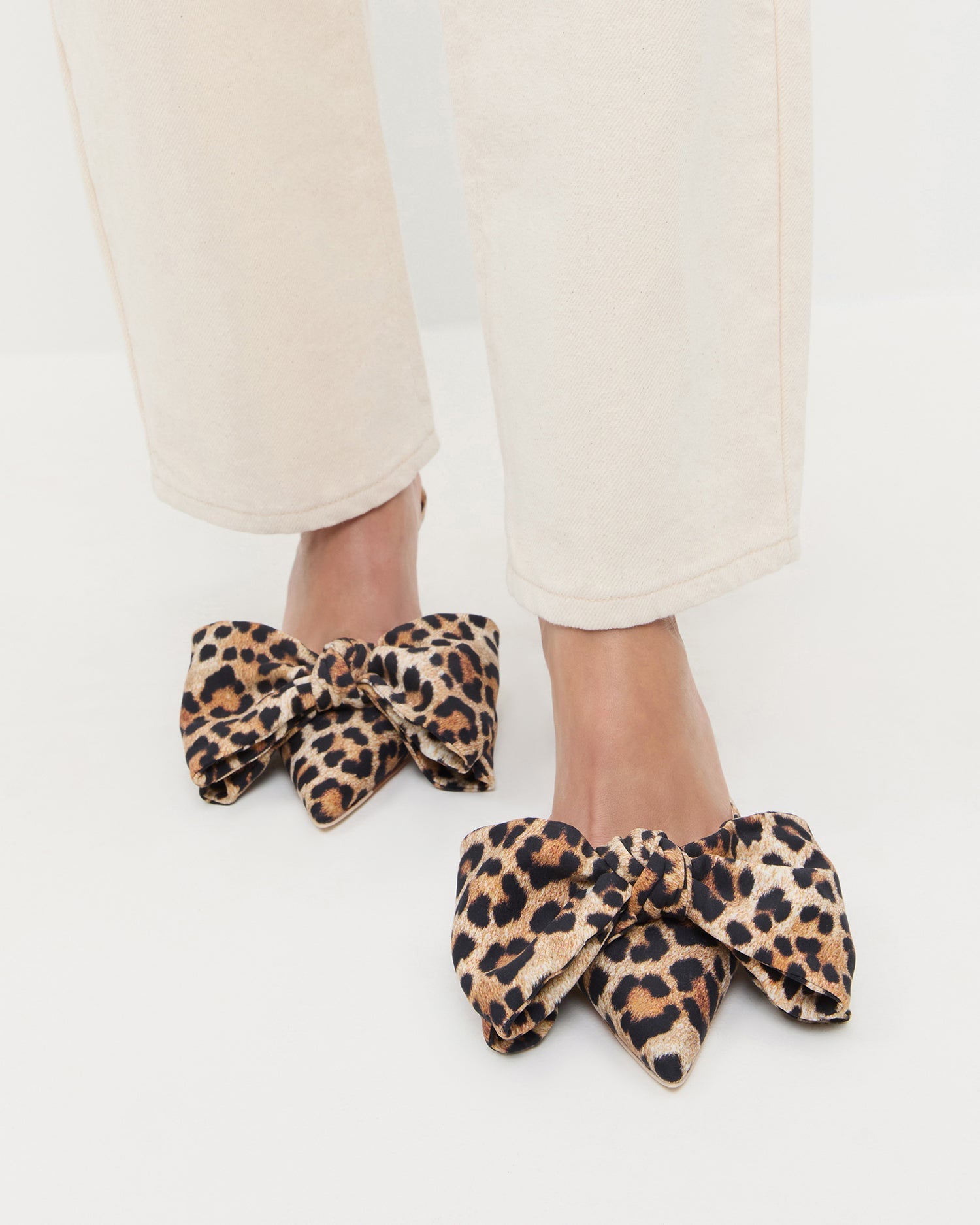 Margot Leopard Jersey Bow Mule | Loeffler Randall Women