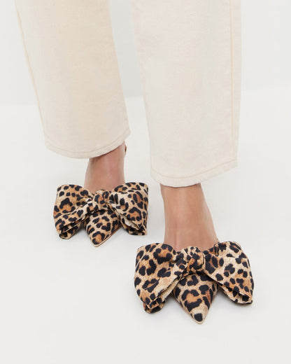 Margot Leopard Jersey Bow Mule | Loeffler Randall Women
